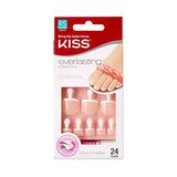 Kiss Products Everlasting French Kit de uñas de los pies sin límites, 0.07 libras