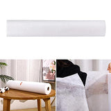Juego de 50 sábanas desechables para colchón de masaje de spa, para salón, masaje, no tejidas, para reposacabezas, papel para cubrir la mesa, suministros de tatuaje (blanco)