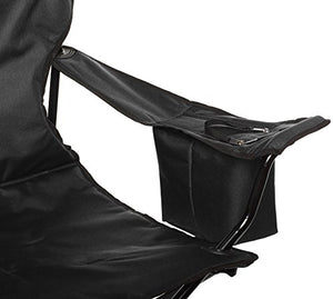 Amazon Basics - Silla plegable acolchada para acampar al aire libre con bolsa de transporte, 38 x 24 x 36 pulgadas, color negro