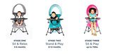 Baby Delight Go with Me Venture - Silla portátil, Interior y Exterior, toldo Solar, 3 etapas de Crecimiento Infantil, Color Rosa