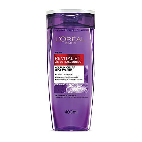 L'Oréal Paris Agua Micelar Revitalift Ácido Hialurónico, 400 ml