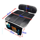 Protector para Asiento de Coche Universal, Protector de Asiento de Seguridad Antipatinaje para Bebé Protección del Cojín, Resistente al Agua y a la Suciedad -  Se Asegura con Las Correas Superiores - 3 Bolsillos de Almacenamiento