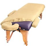 Sábanas de mesa de masaje, sábanas profesionales de spa para mesa de masaje, reutilizables, lavables, sábanas de cama de spa (amarillo claro, mesa de masaje no incluida)