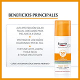 Eucerin Protector solar facial efecto mate toque seco Oil Control, , 50 ml
