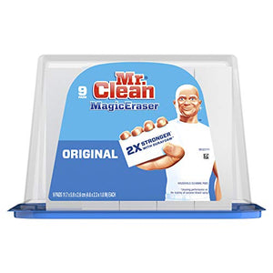 Mr. Clean Magic Eraser Original, Cleaning Pads with Durafoam, 9 Count