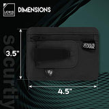 Lewis N. Clark - Cartera de cinturón de viaje con bloqueo RFID, Rfid Clip Stash, Negro, Una talla