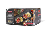 Rubbermaid Brilliance - Contenedores de almacenamiento de alimentos, 2 compartimentos, 2,85 tazas, 5 unidades
