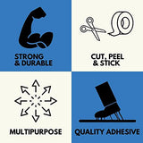 PSBM Blue Painters Tape, 3 Inch x 60 Yards, 16 Pack, Bulk Multipack, Easy Tear Design, Masking Tape for Multi-Surface Use