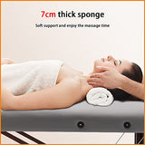 Cama De Masaje Plegable Portátil De Mano con Patrón Corporal La Cama De Belleza Se Puede Levantar Y Bajar La Espalda Ajustable Se Puede Levantar para Soportar Una Gran Carga,Red