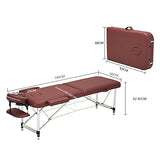 Mesa De Masaje Plegable Cama De Masaje Portátil Profesional, 2 Camas Plegables De Aluminio De Altura Ajustable para Salón Facial, Bolsa De Transporte Y Accesorios para Uso Doméstico