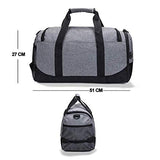 Bolsa de Viaje y Deporte Fitness Sport Bolso para Gimnasio, High capacity Gym Duffle Bag, con Correa de Hombro Extraíble para Mujeres y Hombres