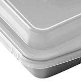 Juego de 2 sartenes cuadradas antiadherentes de 9 pulgadas con tapa