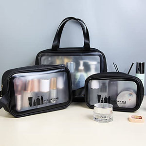 Neceser Bolsa de Maquillaje Mujeres y Hombres Bolso de tocador Translúcido Impermeable Organizador de Viaje Cosmetiquera para Maquillaje