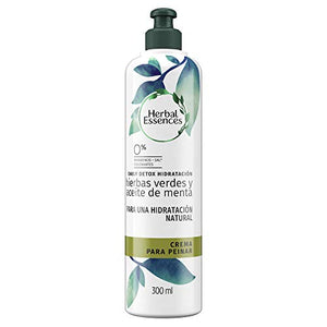 Herbal Essences - Crema para Peinar, Hierbas verdes y Aceite de menta, 300 ml