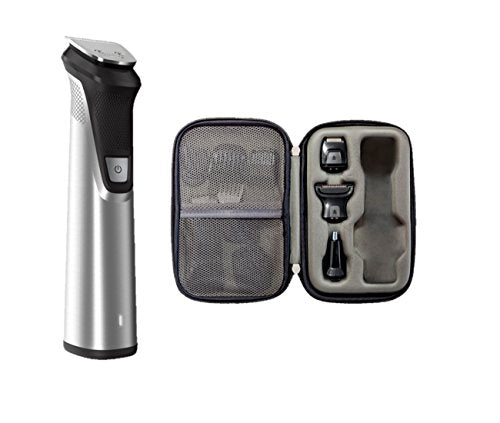 Philips Norelco Multi Groomer MG7770/49 - Cortapelos para barba, cuerpo, cara, nariz y orejas, afeitadora y cortadora de pelo con almacenamiento premium