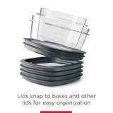 ▶ Rubbermaid  Meal Prep Premier - Juego de 10 recipientes para alimentos, color gris