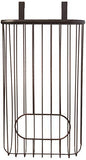 Dispensador de plástico para almacenamiento y organización de cocina, organizador debajo del fregadero para reciclar bolsas de comestibles, color bronce
