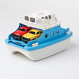 Green Toys, Juguete para Bañera con Mini Carros, Azul/Blanco