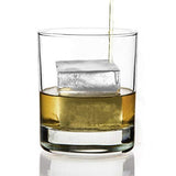 Bandejas de silicona para cubitos de hielo, moldes grandes para hacer 8 cubitos de hielo gigantes para whisky, paquete de 2