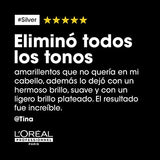 L'Oréal Professionnel Shampoo Morado Silver | Matizador para Cabello con Canas o Platinado | Nutre y Otroga Brillo | 300ML
