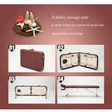 Mesa De Masaje Plegable Cama De Masaje Portátil Profesional, 2 Camas Plegables De Aluminio De Altura Ajustable para Salón Facial, Bolsa De Transporte Y Accesorios para Uso Doméstico