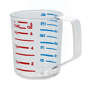 Rubbermaid Commercial Products  Vaso medidor, 1 taza, transparente, FG321000CLR