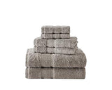 Nautica Oceane Collection - Juego de Toallas de 6 Piezas, Ropa de baño Decorativa de Lujo de Calidad de Hotel y SPA, Absorbente y Resistente a la decoloración, 6 Piezas, café