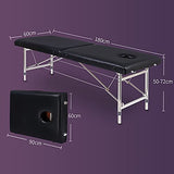 Mesa de Masaje Cama de Masaje Plegable Portátil Profesional (180x60cm) Cama de SPA Portátil Marco de Acero Inoxidable, 10 Colores