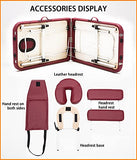 Cama De Masaje Plegable Multifuncional Cama Plegable Portátil para Salón De Belleza En Casa Y Tienda De Tatuajes Fuerte Capacidad De Carga Suave Y Cómoda,Brown