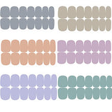 12 Hojas de Pegatinas Autoadhesivas para Uñas, 168 Piezas de Tiras de Esmalte de Uñas de Color Sólido, Envolturas de Uñas Completas para Arte de Uñas DIY con Lima de Uñas, Palillo para Cutículas