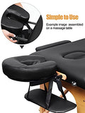 EBANKU - Almohada para el reposacabezas de la mesa de masaje, universal estándar, ajustable, con almohada para mesas de masaje