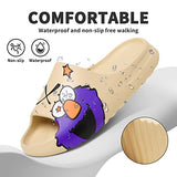 ▶ Pantuflas de almohada unisex para mujeres y hombres, cómodas de EVA, súper suaves de secado rápido, sandalias ligeras de verano para masaje de spa para parejas adultas, interiores y exteriores, Azul / Patchwork, 11.5 Women/10.5 Men