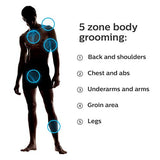 Philips Norelco BG7040/42 Bodygroom Series 7000 - Afeitadora de cuerpo a prueba de ducha con funda y cabezal de repuesto