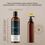 Gel Limpiador Facial 480ml. Acido Hialuronico, Colageno, Niacinamida, Vitamina C, Vitamina E y Extracto de Rosas - COLLAGENIC Limpieza Facial Limpiador de Poros Hidratante Facial Sustituto de Jabón Facial