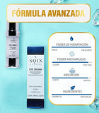 Crema contorno de Ojos Antiarrugas, Ojeras y bolsas, Acido Hialuronico facial y Aminoácidos Reparadores. Crema para Ojos Reafirmante SQIN LX, 15 ml