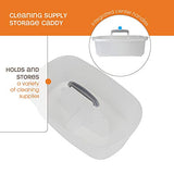 Cesta de Almacenamiento Rectangular, 4 galones, Translúcido, Organizador para cubeta Rectangular de 15 L, 1