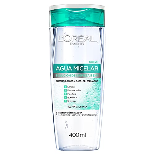L'Oreal Paris Agua Micelar Piel Mixta, 400 ml