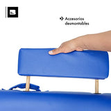 Cama Camilla para Masajes Mesa para Tatuar Portatil 250 Kilos Plegable Profesional Tatto Masaje Camillas con Estuche Bolsa Transportadora Azul