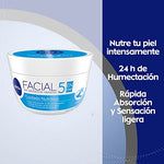 Nivea Crema Facial Hidratante 5 En 1 Nutritiva, 24 hora de Humectación, 200ml