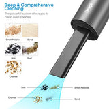 Brigii Mini aspiradora, pequeña aspiradora de mano inalámbrica recargable por USB, quitapolvo y soplador 2 en 1, fácil de limpiar, computadora, teclado, cajón, interior del coche y otras grietas, espacios pequeños-Y120