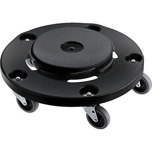 Rubbermaid Dolly, Twist On/Off Round Dolly, Negro