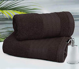 Juego de 4 Toallas de baño de algodón Premium, 100% algodón Puro, 4 Toallas de baño de 27 x 54 Pulgadas, Ideales para Uso Diario, Ultra Suaves y Altamente absorbentes, café Chocolate