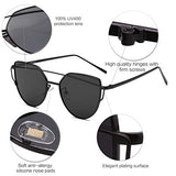 Gafas de Sol Ojo de Gato, SojoS, Femenino, C1 Negro/Gris, Medio