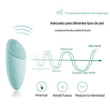 Cepillo De Limpieza eléctrico de Silicona,Cepillo Limpiador Facial Instrumento de Limpieza eléctrico de Silicona Masajeador limpiador facial para todas las pieles Lavable USB recargable (Verde)
