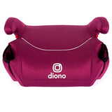 Diono Solana, sin pestillo, asiento elevador sin respaldo único, ligero, lavable a máquina, portavasos, color rosa