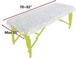 Sábanas desechables para mesa de masaje (20 unidades, 221 x 76 cm), color blanco