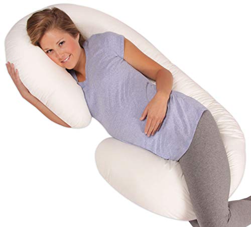 Leachco Snoogle Total Body Pillow, Ivory