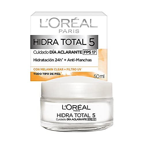 L'Oréal Paris Crema Anti-Manchas, Todo tipo de piel Hidra-Total 5, 50ml