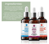 Kit Facial Sueros Acido Hialurónico, Vitamina C y Retinol anti edad | Paquete completo de serum para el cuidado de la piel, hidratación y rejuvenecimiento