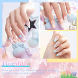 ▶ Beetles Pastel Gel Nail Polish Set - Spring Summer Gel Polish, Soak Off Gel Polish Set, Nail Lamp Required, 7.3ml Each Bottle Easter Decorations Nail Art Gifts Box